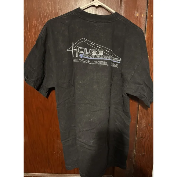 Harley-Davidson Vintage T Shirt Milwaukee Men's Sz XL Black 100th Anni Tee Shirt - Picture 3 of 10